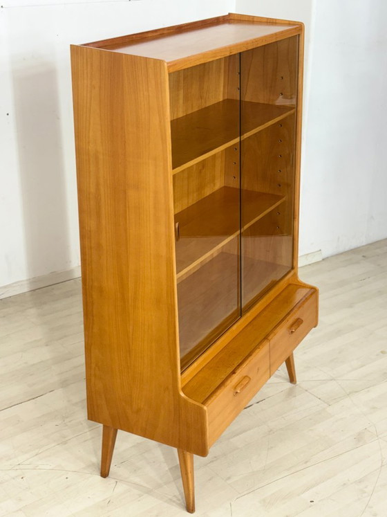 Vetrina in stile metà secolo | Credenza alta | Mobile vintage | Mobile da esposizione – Vetrine, Wood (photo 4 of 11)