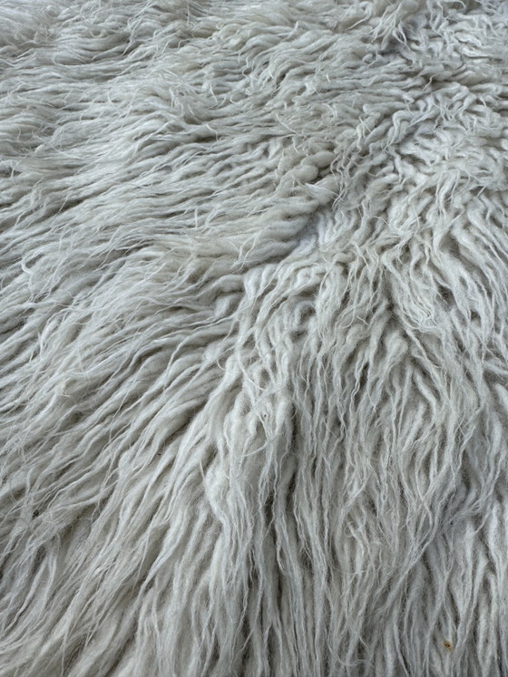 Groot Scandinavisch wollen tapijt van Rya, jaren 60 – Vloerkleden en tapijten, Wool (photo 3 of 15)