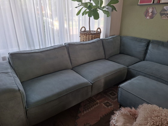 Divano con Pouf – Divani angolari, Metallo, Tessile (photo 5 of 6)