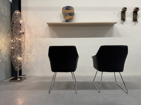 Image 1 of 2 Leolux Mara Esszimmerstühle Duo-Polsterung