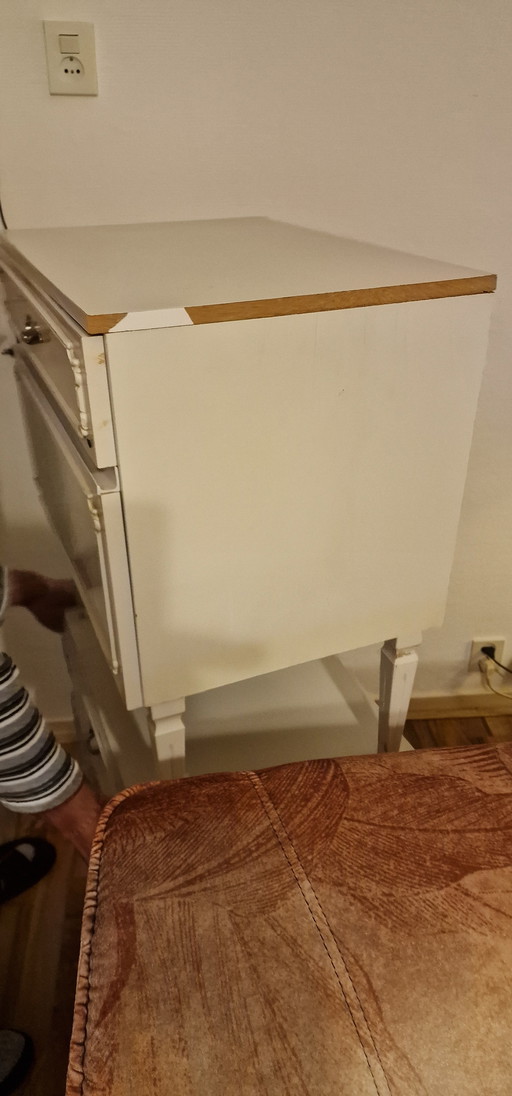 Vintage Chippendale Ladekastje Nachtkastje