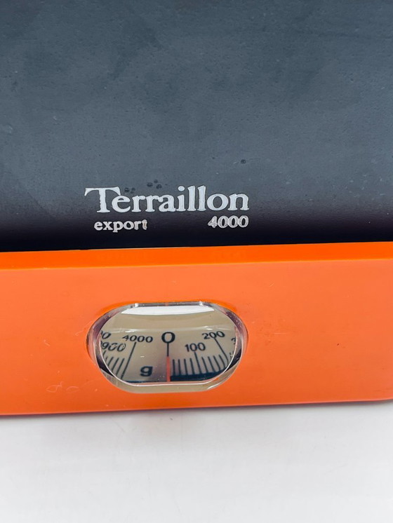 Image 1 of Vintage orange Terraillon scale from the 1970s