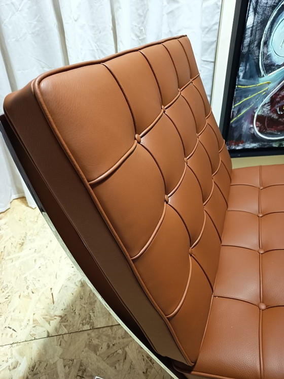 Image 1 of Sillones KNOLL Studio Barcelona (NUEVA Serie 2026) en piel natural (color coñac)