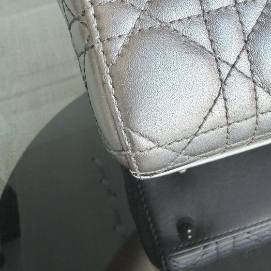 Image 1 of DIOR LADY SMALL FLAP ABC - CANNAGE CALFSKIN GOLD GOLD HARDWARE MYABC