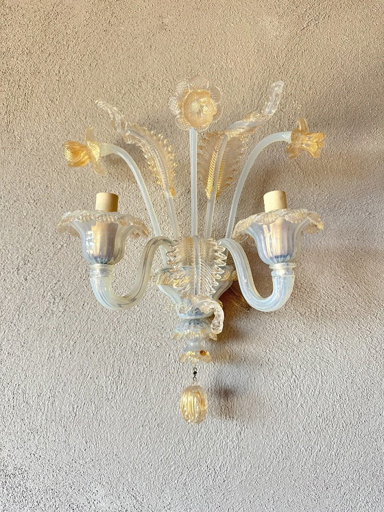 Grande applique murale vintage en Murano – Appliques murales (photo 13 of 14)