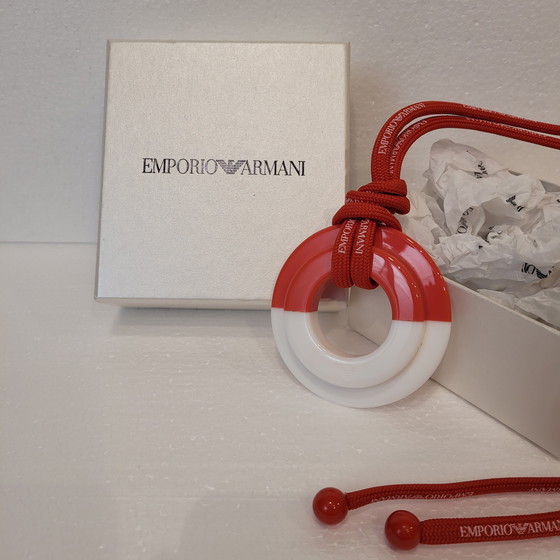 Image 1 of Collana bianca e rossa, Emporio Armani, anni 2010 - Italia