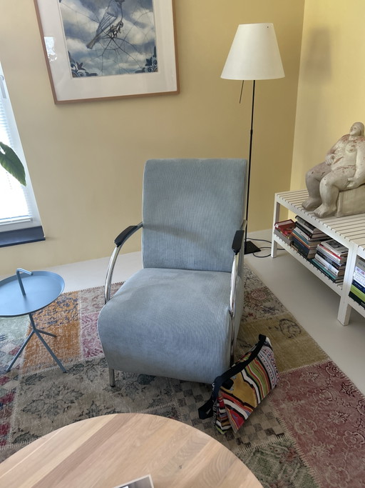 Armchair from Woood in perfect condition – fauteuils, Chrome, Other (photo 2 of 5)