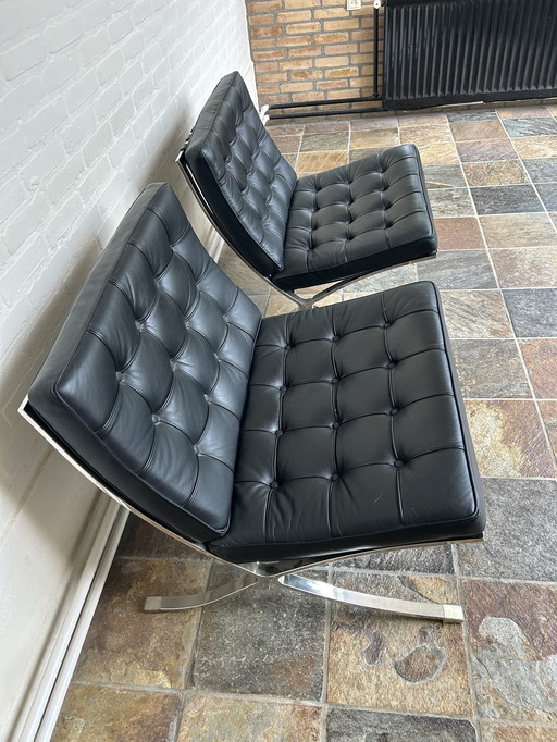 2 Barcelona chairs plus stool