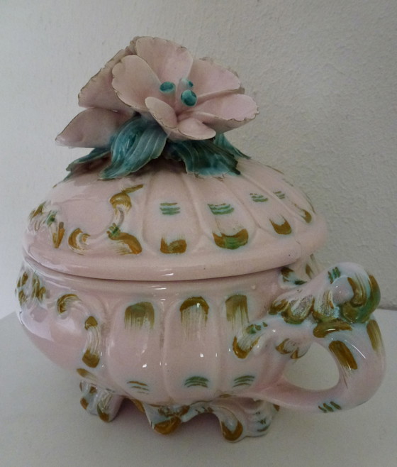 Image 1 of Magnifique bonbonnière italienne vintage / plat couvert – 1960