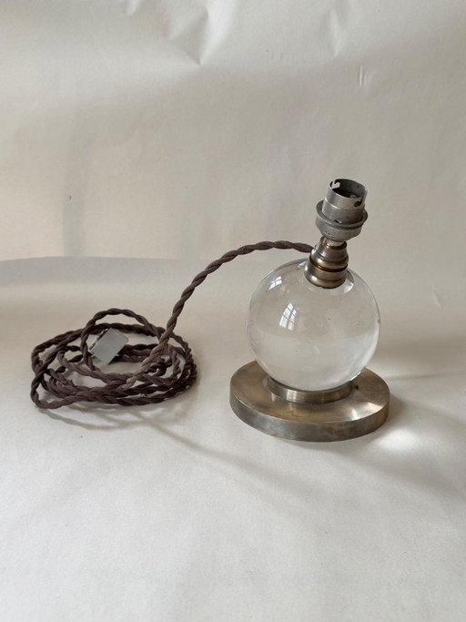 Adnet Baccarat Adjustable Lamp – tafellampen, Crystal, Metal (photo 2 of 5)