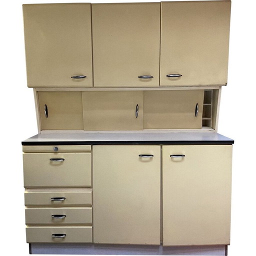 Cucina vintage in legno beige, 1970