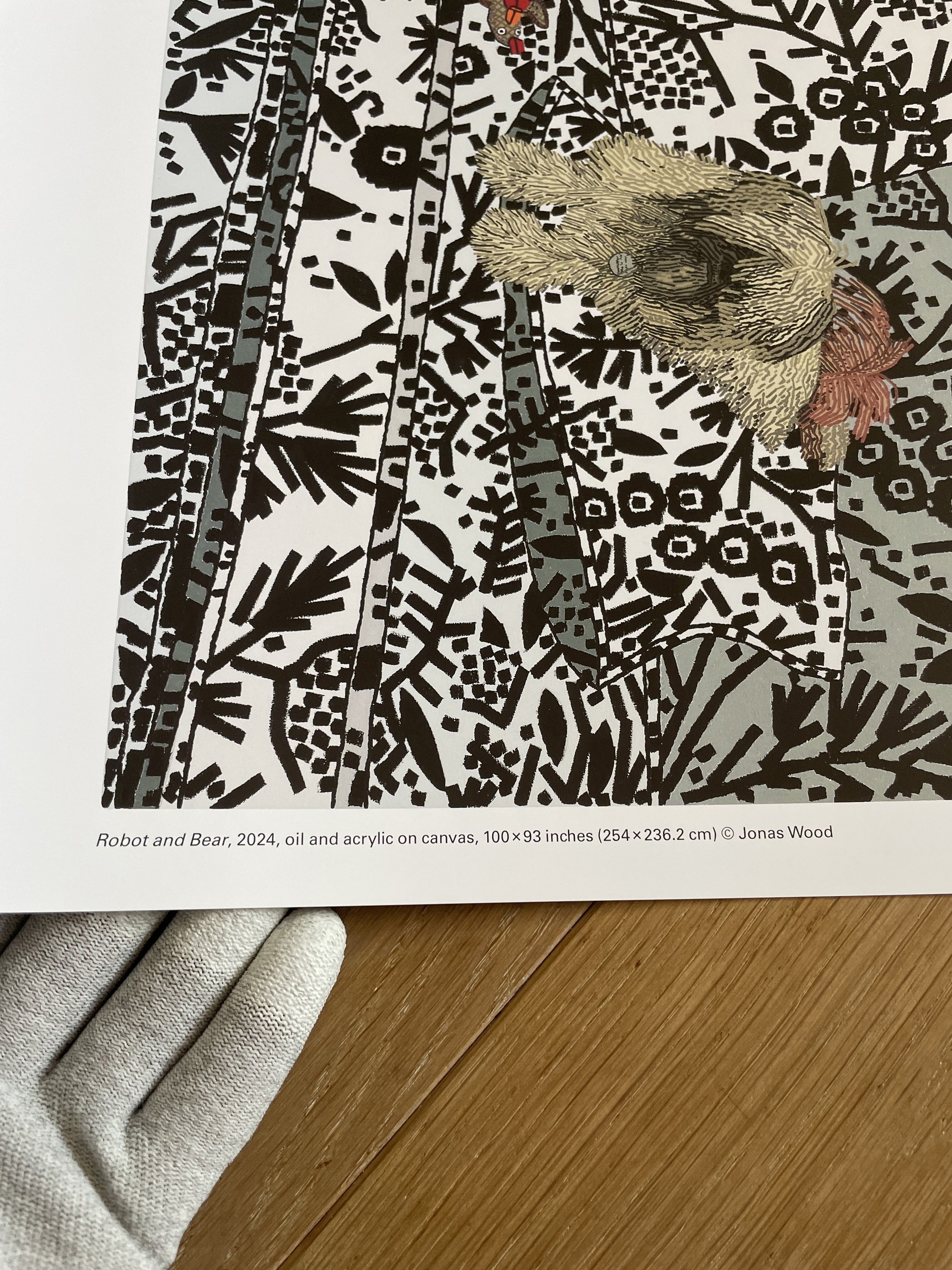 Jonas Wood, Robot and Bear, 2024 copyright Jonas Wood, Printed in