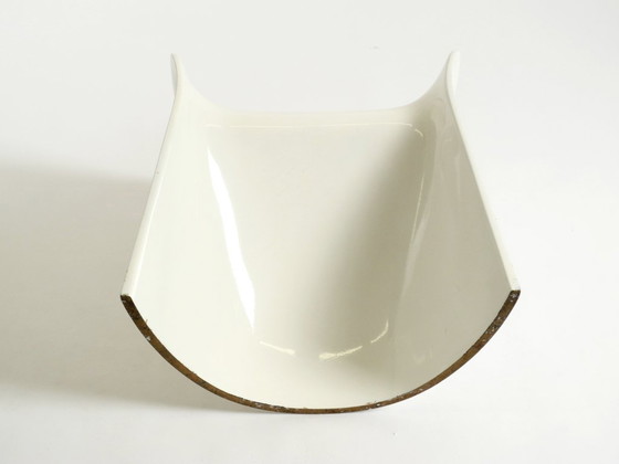 Image 1 of Very rare white stool by Winfried Staeb from the 1970s for the Form + Life Collection