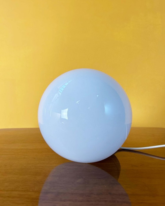 Image 1 of Small opaline mushroom lamp – 1970s
