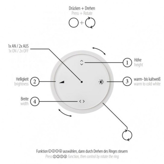 Image 1 of Paul Neuhaus 838637 Pure Moto Rise design lamp (electric)