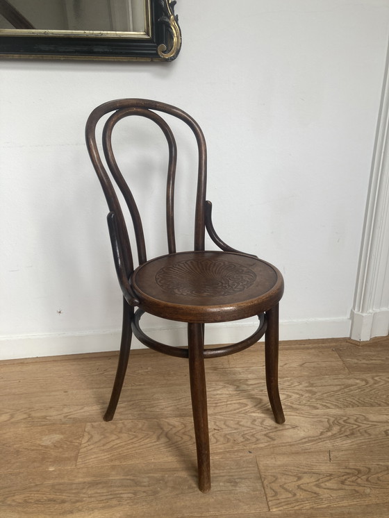 Image 1 of 6x Thonet No. 18 Chairs By Fischel, Ca. 1920