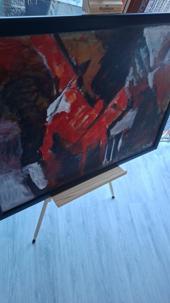Image 1 of Kees van de Wal - Complete Series of 6 Large Abstract Paintings