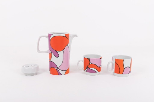 Ceramica Franco Pozzi tea/coffee set, 1970’s Italy