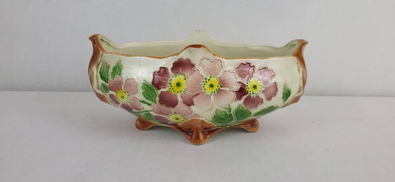 Keller & Guérin Art Nouveau Planter / Saint Clément – Plant pot, Porcelain (photo 3 of 9)