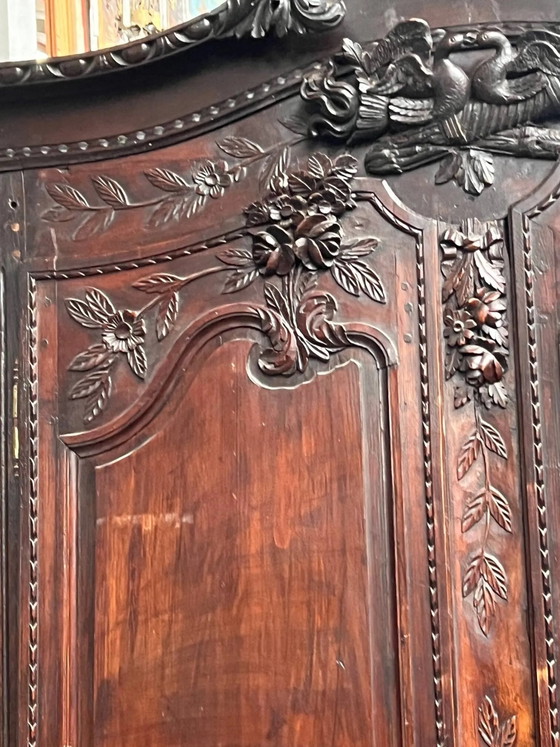 Antico armadio nuziale normanno. In rovere intagliato. – Wood (photo 8 of 10)