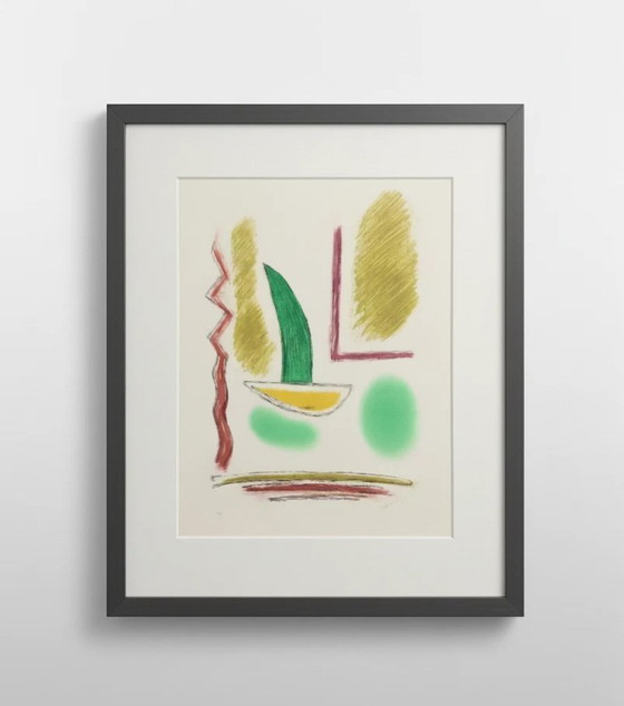 Image 1 of RÀFOLS CASAMADA (Lithograph 95 x 74 cm) ”Sailing boat”
