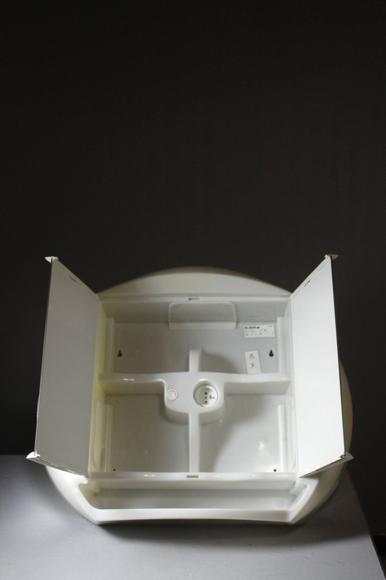 Allibert Design Space Age jaren 70 Paulin Verlichte Wandgemonteerde Badkamerkast – Wandkast, Glass, Plastic (photo 6 of 22)