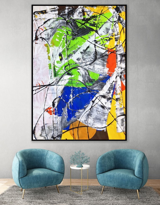Image 1 of Jürgen Angeler - Green Gemstone - 200 x 140 cm