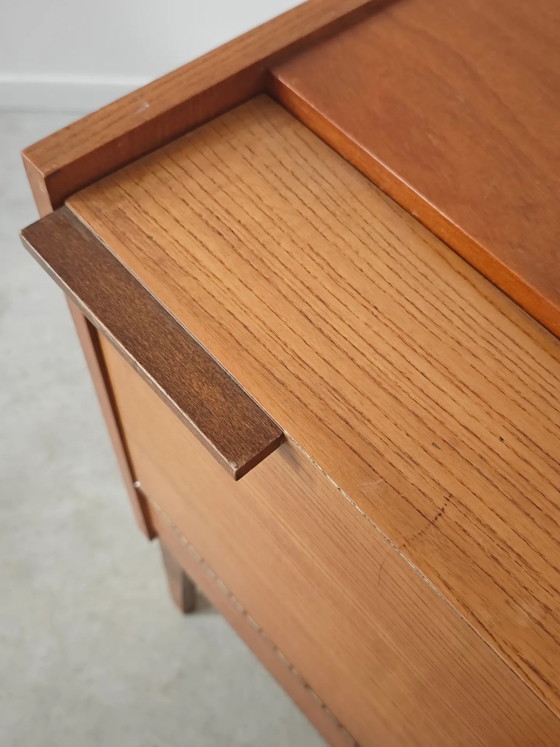 Opbergkist of minibar van Frantisek Mezulanik voor Up Zavody – Barkrukken, Wood, Mid Century Modern (photo 17 of 21)