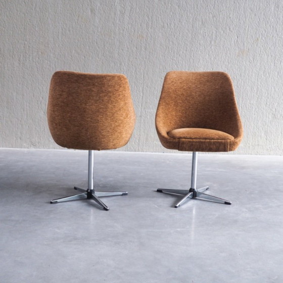 Set aus 2 Mid-Century Modern Cocktailstühlen – Esszimmerstühle, Textile (photo 9 of 12)