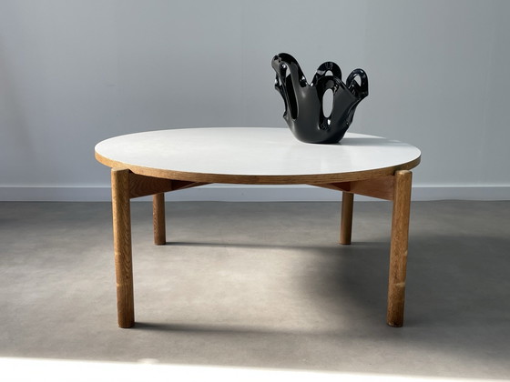 Vintage Round Coffee Table – Wood (photo 3 of 13)