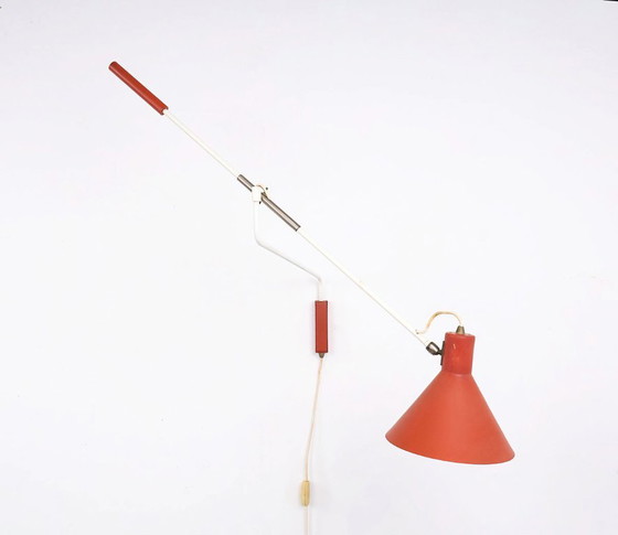 Vintage Anvia 7056 balance wandlamp – J.J.M. Hoogervorst – Wandlampen, Metal (photo 4 of 12)