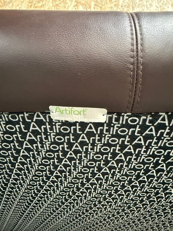 Image 1 of 2 x sofá de cuero Artifort modelo 691