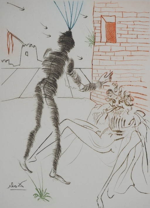 Salvador Dalí: Shakespeare: Heinrich V., Original signierter Kupferstich – lithos zeefdrukken, Paper (photo 2 of 6)