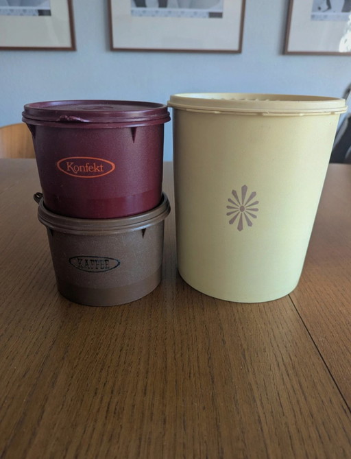 Boîte de conservation Tupperware Starburst des années 70