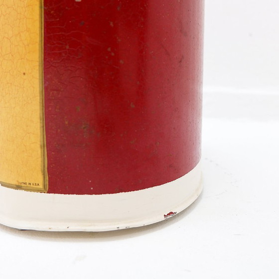 Image 1 of Metal wastepaper basket “Light Brett”, lithograph by Arthur A. Kaplan Co.