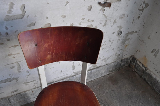 Ensemble de Chaises de salle à manger en pin, années 1950 – Retro (photo 5 of 5)