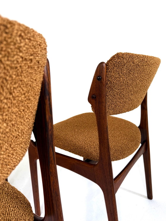 6x restored Dining chairs, Erik Buch ‘60 – Wood, Textile (photo 6 of 15)