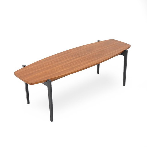 Rectangular coffee table with teak top, 1960s