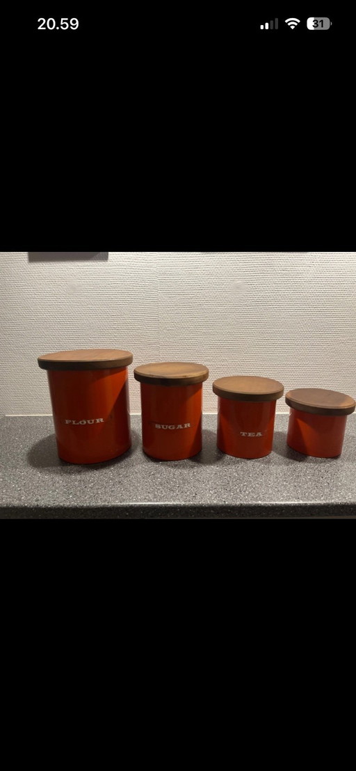 Ensemble rétro de 4 boîtes