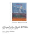 Affiches officielles ROLAND-GARROS poster 2009 - Konrad Klapheck