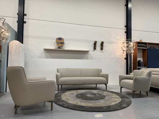 Salon Leolux Santosa Canapé 3 places et 2 fauteuils