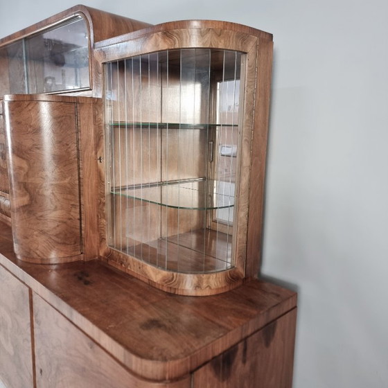 Art Deco Display Sideboard, 1940s – Wood (photo 12 of 12)