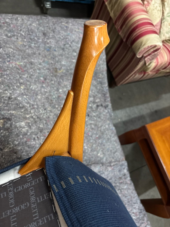 2 Giorgetti Armchairs – Textile, Wood (photo 4 of 7)