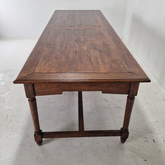 Image 1 of Élégante et très grande table à manger de monastère antique française, XIXe siècle