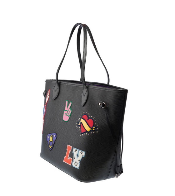 Image 1 of Borsa LOUIS VUITTON Neverfull en Cuir Noir - 103299