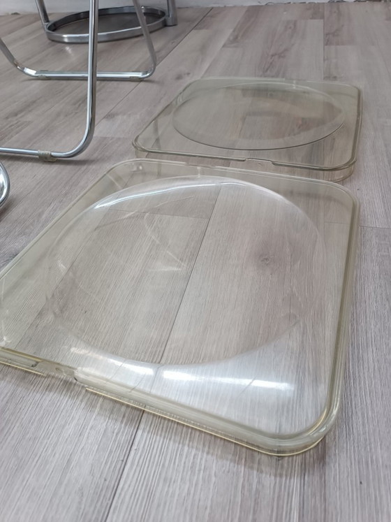 Image 1 of Page 1 of 21 Plia Chairs by Giancarlo Piretti for Anonima Castelli 1967 Original Ed