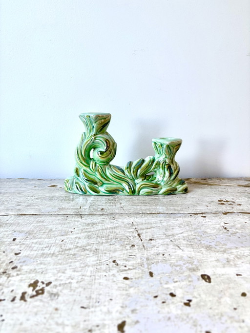 Vintage Belgischer Art Deco Kerzenhalter - Hubert Bequet