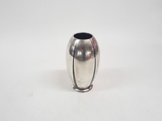 Image 1 of Silver plated vase by WMF Ikora, Germany 1920's