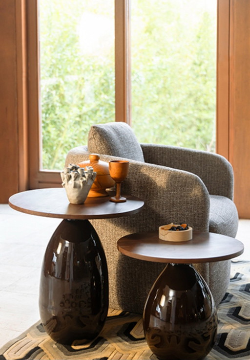 Dutchbone Silvine Side Table Set New!