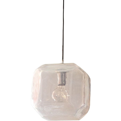 Vintage Murano glass pendant lamp by Salviati & Cie, 1960